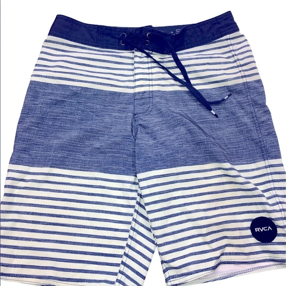 RVCA mens striped board/swim trunks/shorts size 29